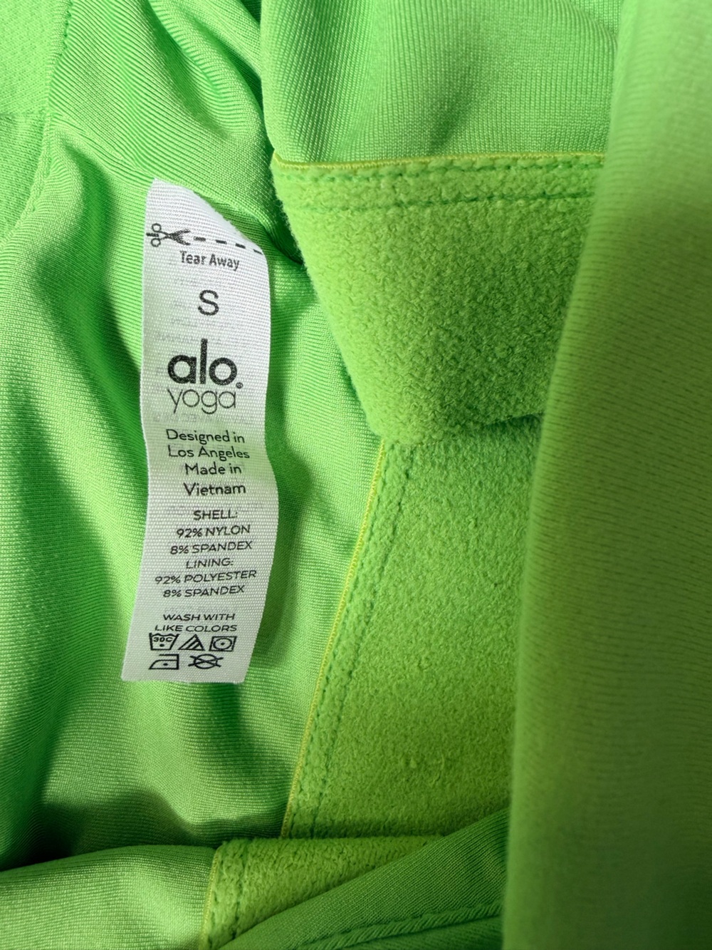 ALO Set - $ 198 - Airbrush Real Bra Tank & Airbrush 7” Biker Shorts - Picture 9 of 9